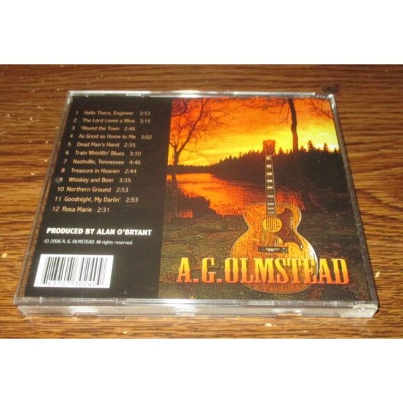 Rare!! A.G. Olmstead (self-titled (CD, 2006) Black cd shaped like a min-record - Picture 4 of 4